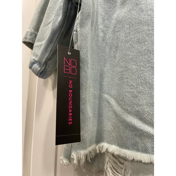 NWT NoBo  Cropped Jean shirt or jacket JR 11-13 - Picture 7 of 10